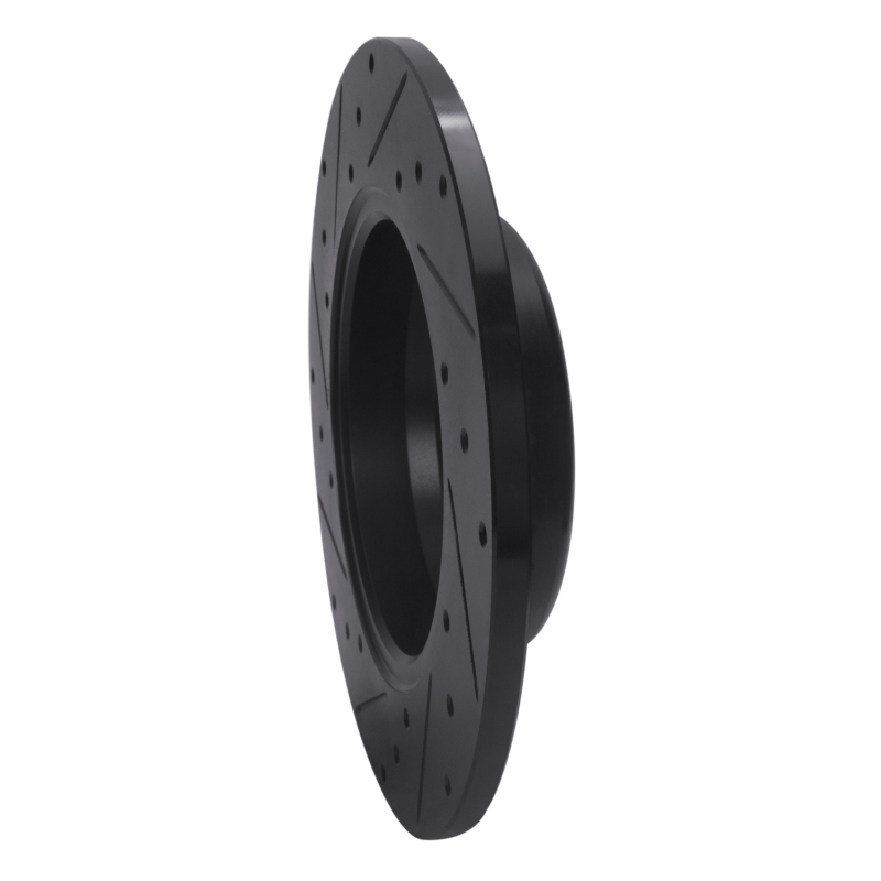 Mercedes-Benz C180 Brake Rotor (1) - Rear Right - R1 Concepts - Drilled & Slotted - Black - `15-`21